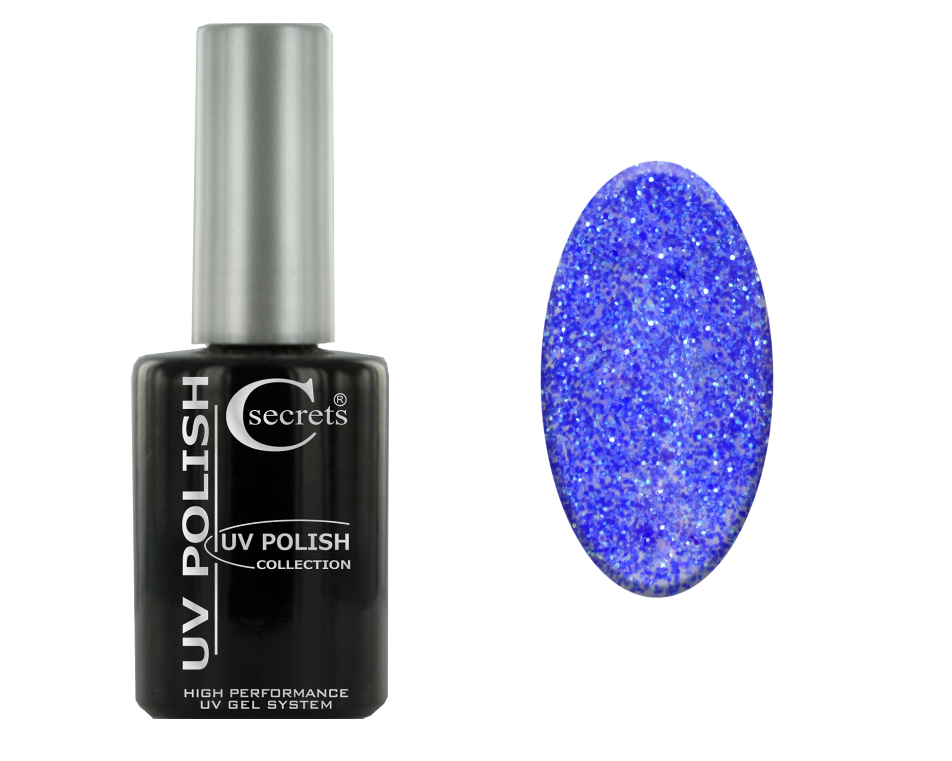 Cesars UV Polish #15 Glitter Blue